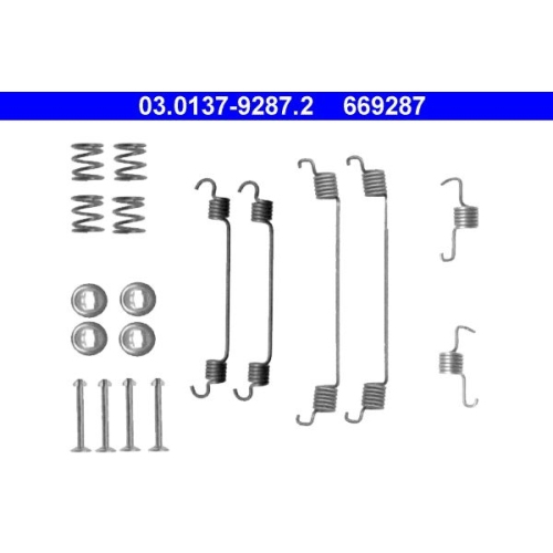 Zubeh&ouml;rsatz, Bremsbacken ATE 03.0137-9287.2 f&uuml;r CITRO&Euml;N PEUGEOT, Hinterachse