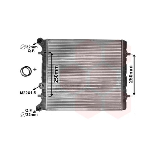 K&uuml;hler, Motork&uuml;hlung VAN WEZEL 58002152 *** IR PLUS *** f&uuml;r VW