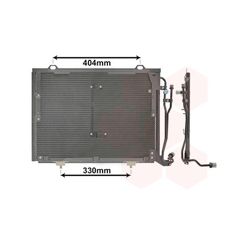 Kondensator, Klimaanlage VAN WEZEL 30005279 f&uuml;r MERCEDES-BENZ
