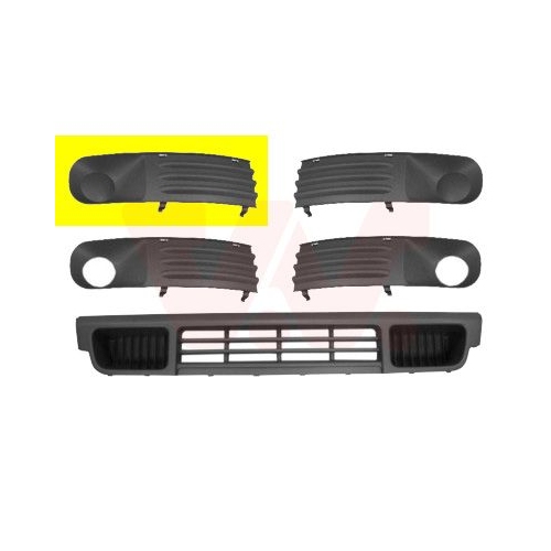 L&uuml;ftungsgitter, Sto&szlig;f&auml;nger VAN WEZEL 5896592 ** Equipart ** f&uuml;r VW, vorne rechts