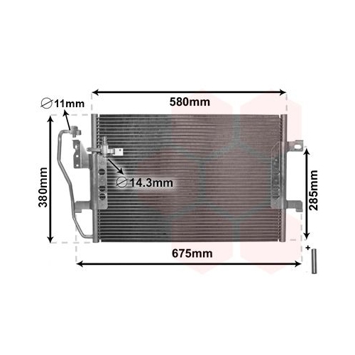 Kondensator, Klimaanlage VAN WEZEL 30005289 *** IR PLUS *** f&uuml;r MERCEDES-BENZ