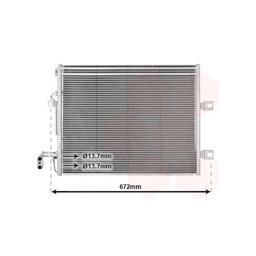 Kondensator, Klimaanlage VAN WEZEL 30005392 f&uuml;r MERCEDES-BENZ