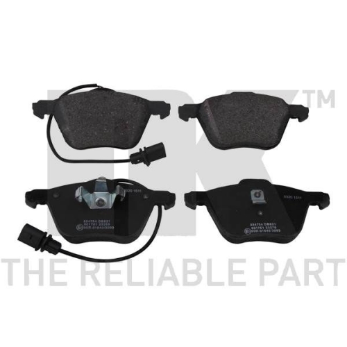Bremsbelagsatz, Scheibenbremse NK 224754 f&uuml;r FORD SEAT VW, Vorderachse