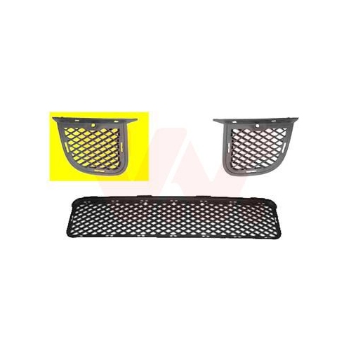 L&uuml;ftungsgitter, Sto&szlig;f&auml;nger VAN WEZEL 8267592 f&uuml;r HYUNDAI, vorne rechts