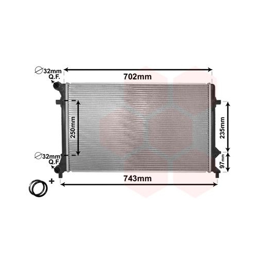 K&uuml;hler, Motork&uuml;hlung VAN WEZEL 58002205 *** IR PLUS *** f&uuml;r VW