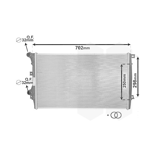 K&uuml;hler, Motork&uuml;hlung VAN WEZEL 58002206 *** IR PLUS *** f&uuml;r VW VAG