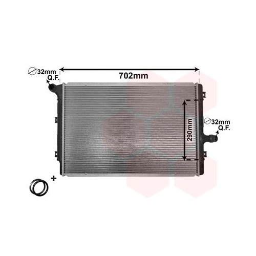 K&uuml;hler, Motork&uuml;hlung VAN WEZEL 58002208 *** IR PLUS *** f&uuml;r VW VAG