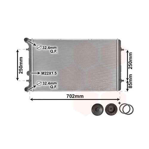 K&uuml;hler, Motork&uuml;hlung VAN WEZEL 58002217 *** IR PLUS *** f&uuml;r VW
