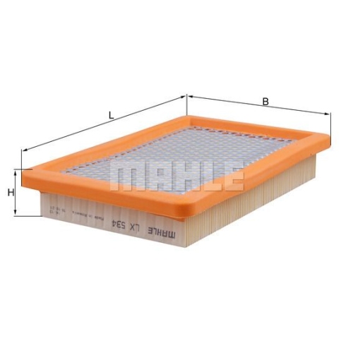 Luftfilter KNECHT LX 534 f&uuml;r MAZDA