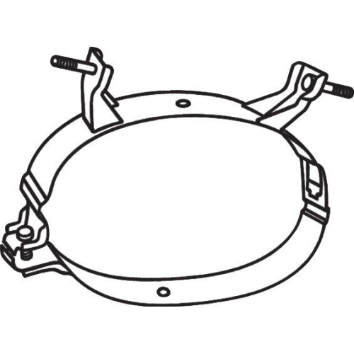 Halter, Abgasanlage BOSAL 251-016 f&uuml;r BMW