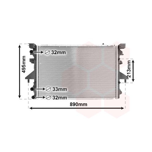 K&uuml;hler, Motork&uuml;hlung VAN WEZEL 58002230 f&uuml;r VW
