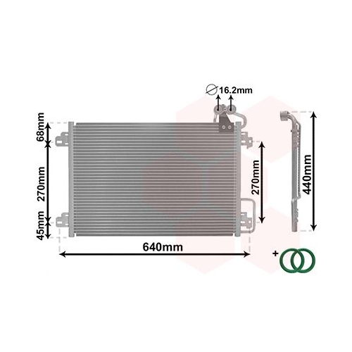 Kondensator, Klimaanlage VAN WEZEL 43005273 *** IR PLUS *** f&uuml;r RENAULT