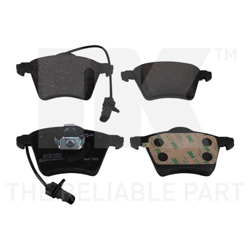 Bremsbelagsatz, Scheibenbremse NK 224763 f&uuml;r SEAT VW, Vorderachse