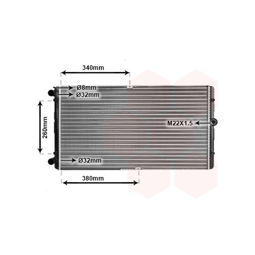 K&uuml;hler, Motork&uuml;hlung VAN WEZEL 58002245 f&uuml;r VW