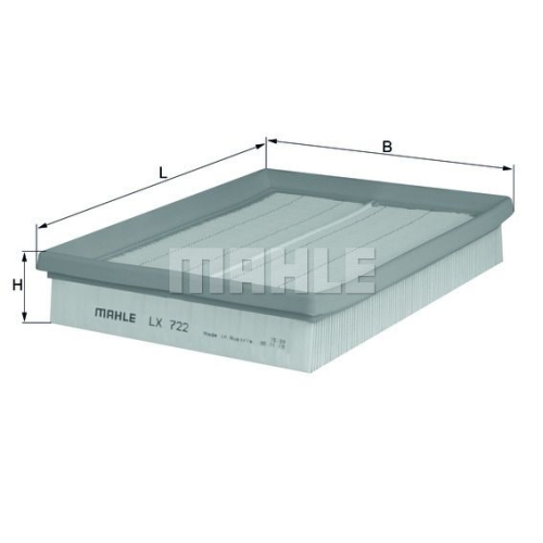 Luftfilter KNECHT LX 722 f&uuml;r GMC OPEL VAUXHALL