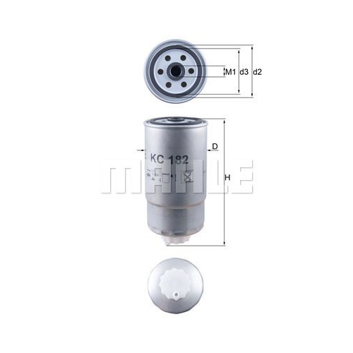 Kraftstofffilter KNECHT KC 182 f&uuml;r CHRYSLER IVECO