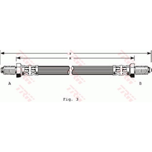Bremsschlauch TRW PHC200 f&uuml;r FORD HYUNDAI, Vorderachse, Vorderachse beidseitig