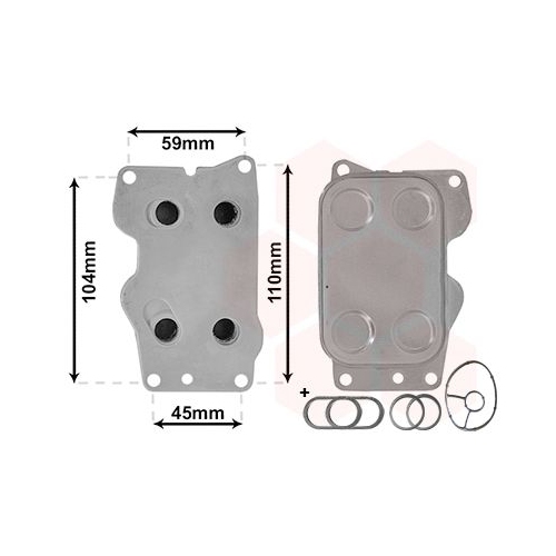&Ouml;lk&uuml;hler, Motor&ouml;l VAN WEZEL 09013701 *** IR PLUS *** f&uuml;r FIAT FORD VOLVO