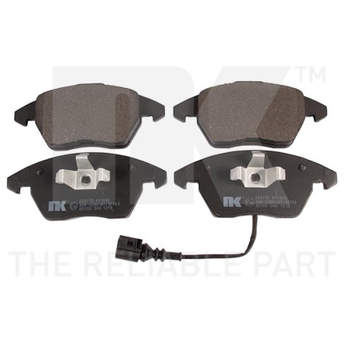 Bremsbelagsatz, Scheibenbremse NK 224770 f&uuml;r AUDI FORD SEAT SKODA VW