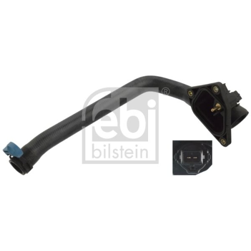 Febi Bilstein 1x 104270 K&uuml;hlwasserschlauch mit Flansch & K&uuml;hlmitteltemperatursensor