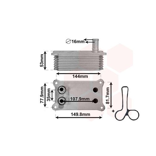 &Ouml;lk&uuml;hler, Motor&ouml;l VAN WEZEL 18013705 *** IR PLUS *** f&uuml;r FORD