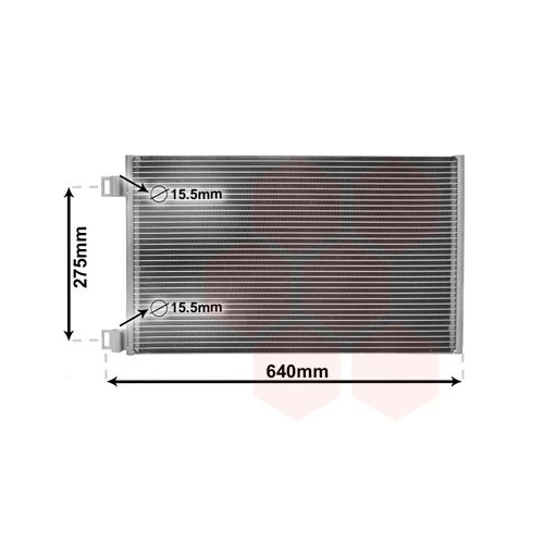Kondensator, Klimaanlage VAN WEZEL 43005444 f&uuml;r RENAULT