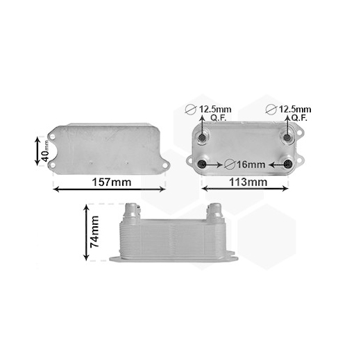 &Ouml;lk&uuml;hler, Automatikgetriebe VAN WEZEL 30013702 f&uuml;r MERCEDES-BENZ