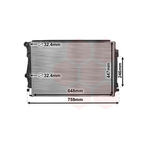 K&uuml;hler, Motork&uuml;hlung VAN WEZEL 58002344 f&uuml;r VW