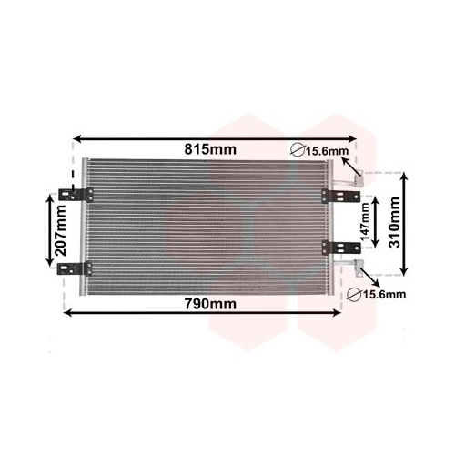 Kondensator, Klimaanlage VAN WEZEL 43005451 f&uuml;r NISSAN OPEL RENAULT