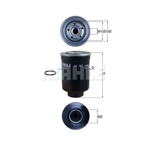 Kraftstofffilter KNECHT KC 261D f&uuml;r FORD MAZDA
