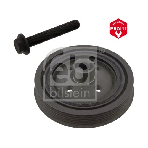 Febi Bilstein 33682 Riemenscheibe (entkoppelt) f&uuml;r Kurbelwelle, mit Schraube , 1 St&uuml;ck