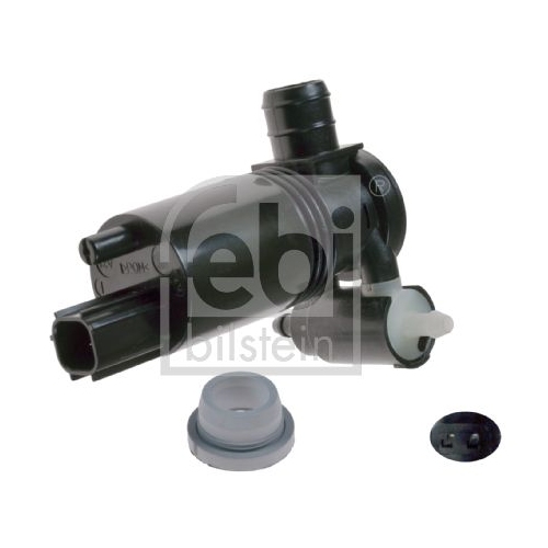 Febi Bilstein 109266 Waschwasserpumpe f&uuml;r Scheibenreinigungsanlage, mit Dichtring, 1 St&uuml;ck