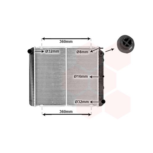 K&uuml;hler, Motork&uuml;hlung VAN WEZEL 59002038 *** IR PLUS *** f&uuml;r VOLVO