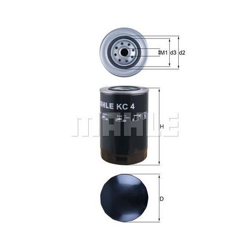 Kraftstofffilter KNECHT KC 4 f&uuml;r FIAT FORD GMC IVECO ASTRA DEUTZ