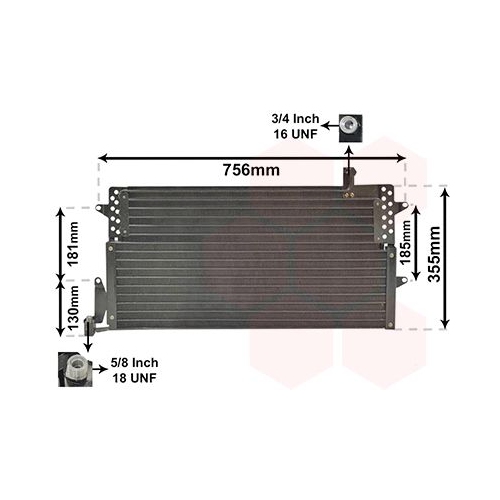Kondensator, Klimaanlage VAN WEZEL 58005161 f&uuml;r VW