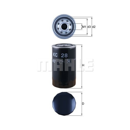 Kraftstofffilter KNECHT KC 28 f&uuml;r FIAT FORD GMC KRUPP MAN MERCEDES-BENZ RENAULT