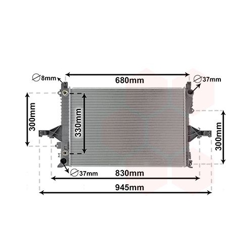 K&uuml;hler, Motork&uuml;hlung VAN WEZEL 59002115 f&uuml;r VOLVO