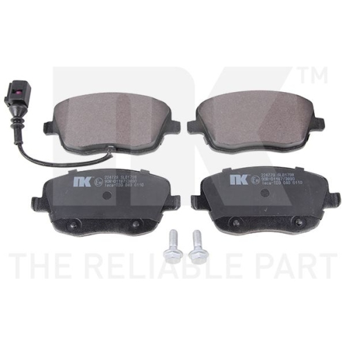 Bremsbelagsatz, Scheibenbremse NK 224779 f&uuml;r SEAT SKODA VW, Vorderachse