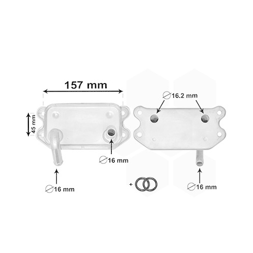 &Ouml;lk&uuml;hler, Motor&ouml;l VAN WEZEL 59003154 *** IR PLUS *** f&uuml;r VOLVO