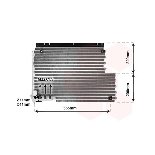 Kondensator, Klimaanlage VAN WEZEL 59005078 f&uuml;r VOLVO