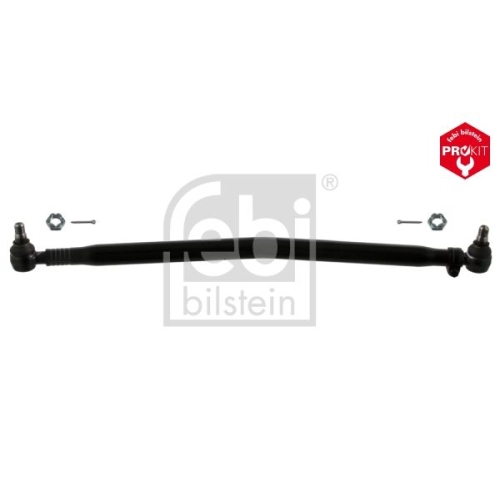 Febi Bilstein 44187 Lenkstange mit Kronenmuttern und Splinten, vom Lenkgetriebe zur 1. Vorderachse , 1 St&uuml;ck