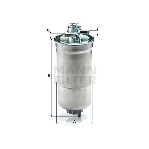 Kraftstofffilter MANN-FILTER WK 853/3 x f&uuml;r VAG JUNGHEINRICH