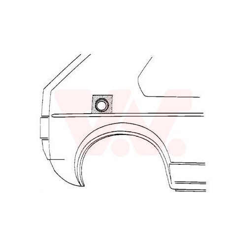 Seitenwand VAN WEZEL 3734191 f&uuml;r, hinten
