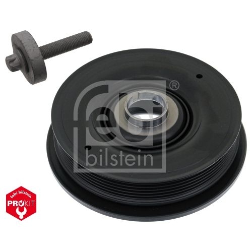 Febi Bilstein 33699 Riemenscheibe (entkoppelt) f&uuml;r Kurbelwelle, mit Schraube , 1 St&uuml;ck