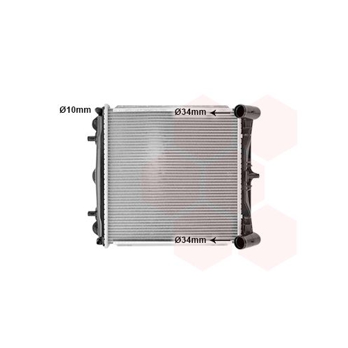 K&uuml;hler, Motork&uuml;hlung VAN WEZEL 74002023 f&uuml;r PORSCHE, rechts