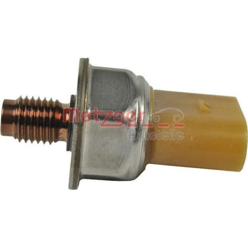 Sensor, Kraftstoffdruck METZGER 0906209 ORIGINAL ERSATZTEIL f&uuml;r VAG, links