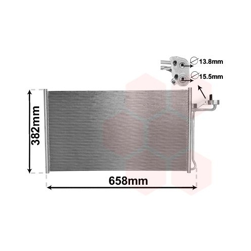 Kondensator, Klimaanlage VAN WEZEL 59005150 f&uuml;r VOLVO