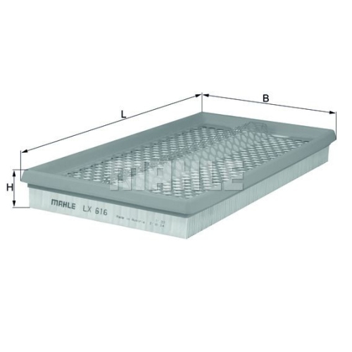 Luftfilter KNECHT LX 616 f&uuml;r MERCEDES-BENZ