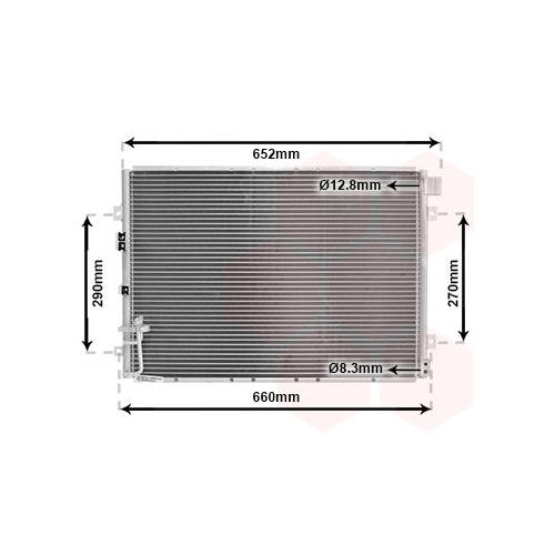 Kondensator, Klimaanlage VAN WEZEL 83005030 f&uuml;r KIA