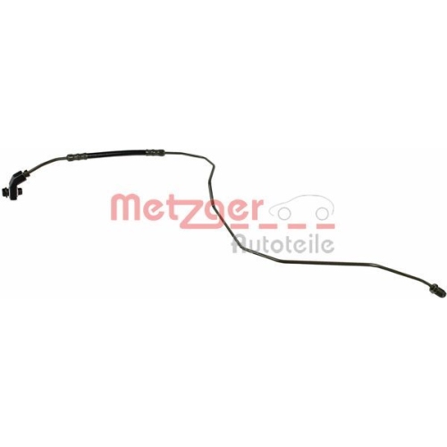 Bremsschlauch METZGER 4119367 f&uuml;r VAG, Hinterachse rechts, am Bremssattel